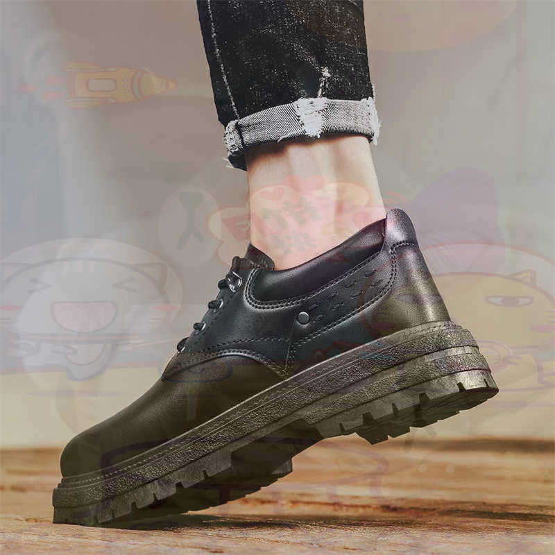 Tech Guy Accessories - Dark Natural Leather Fashion Trainers Tennis