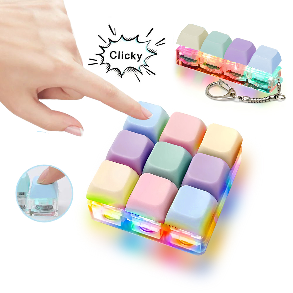 4/9 Keys LED Light-Up Keychain - Tech Office Accessories ulasan dan harga