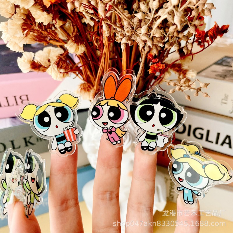 6PCS Kawaii The Powerpuffs Gir - Tech Office Accessories ulasan dan harga
