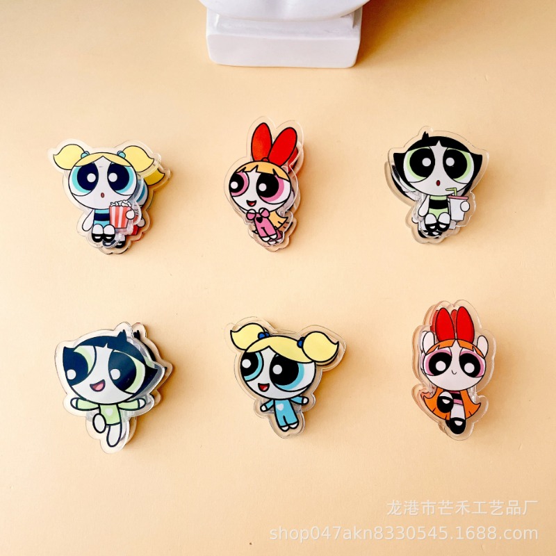6PCS Kawaii The Powerpuffs Gir - Tech Office Accessories ulasan dan harga