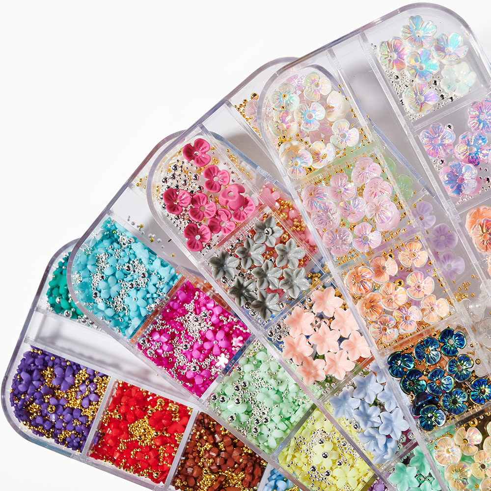 12 Grids Acrylic Flower Mixed  - Tech Accessories Box ulasan dan harga