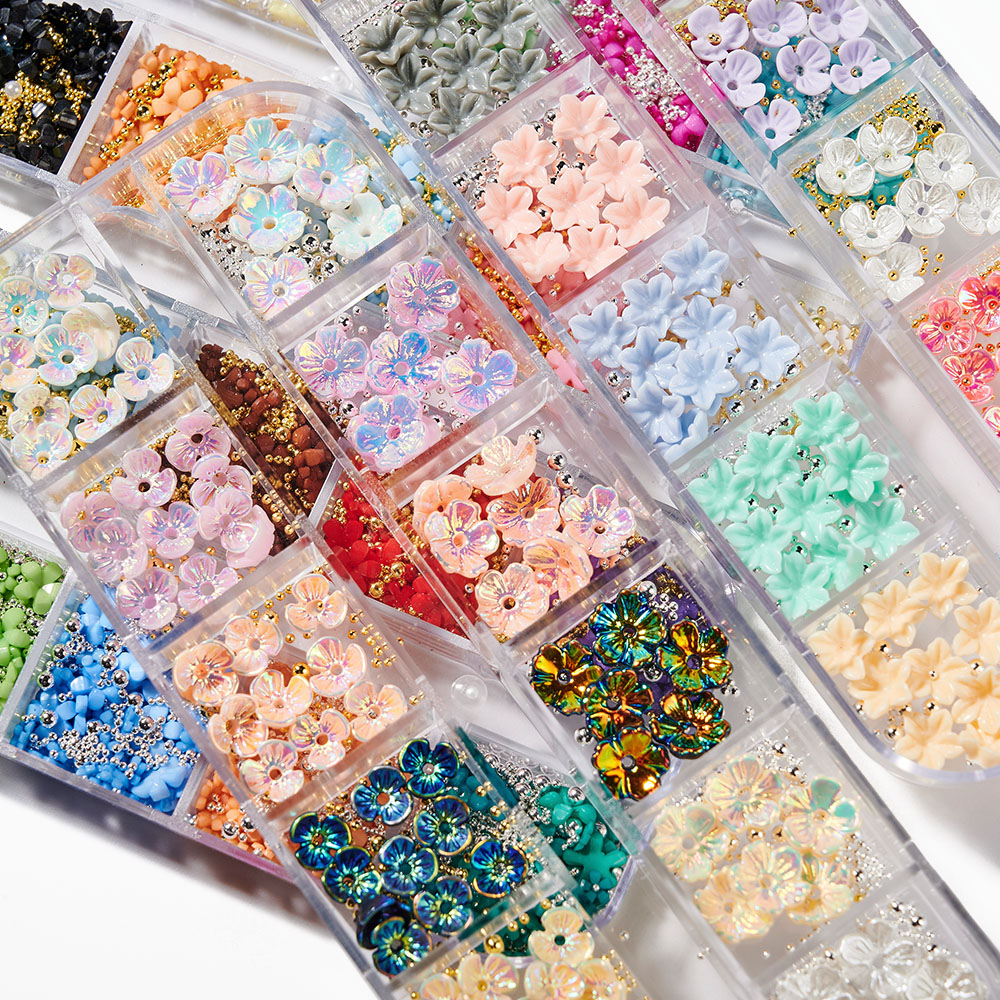 12 Grids Acrylic Flower Mixed  - Tech Accessories Box ulasan dan harga
