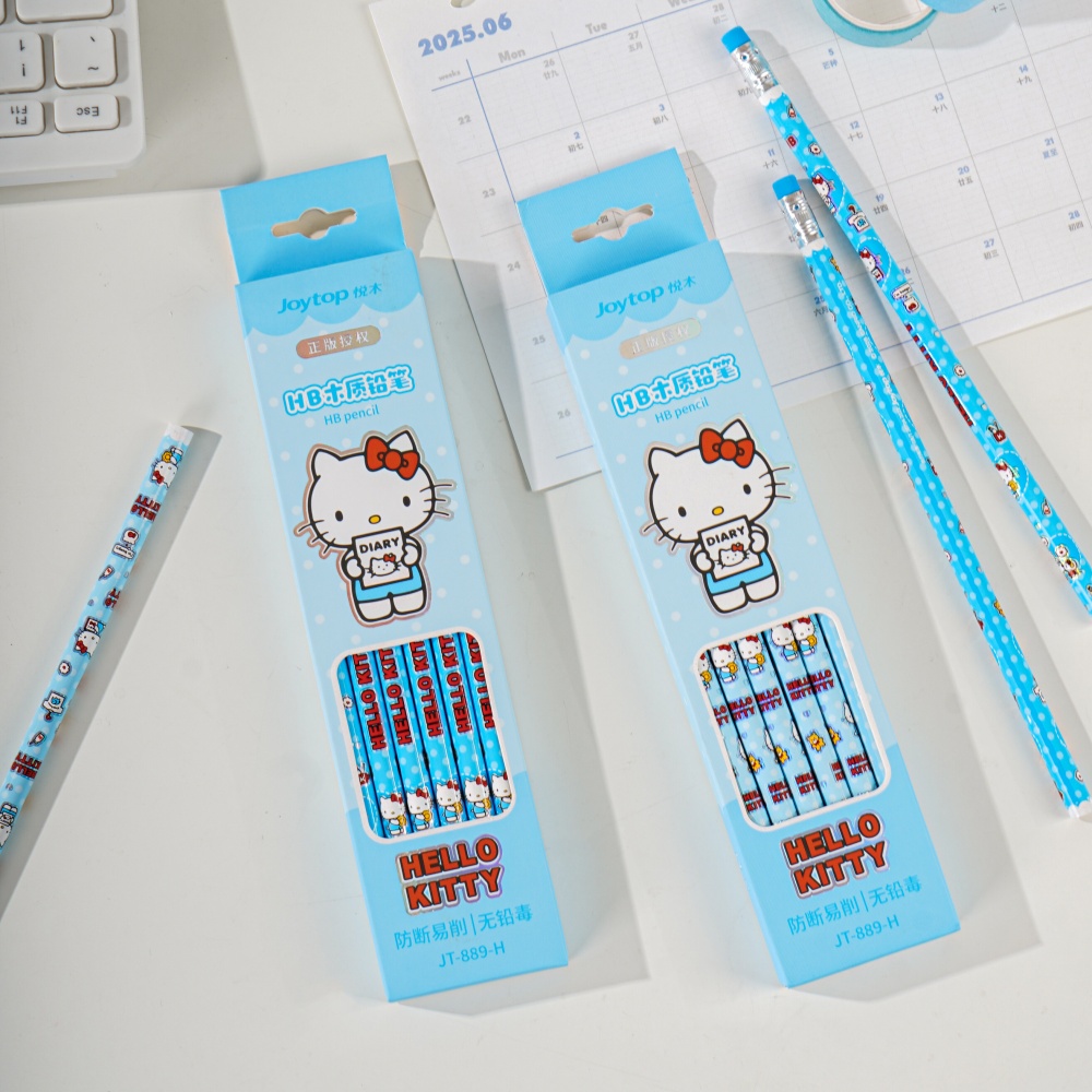 12Pcs Genuine Sanrio Hello Kit - Tech Office Accessories ulasan dan harga