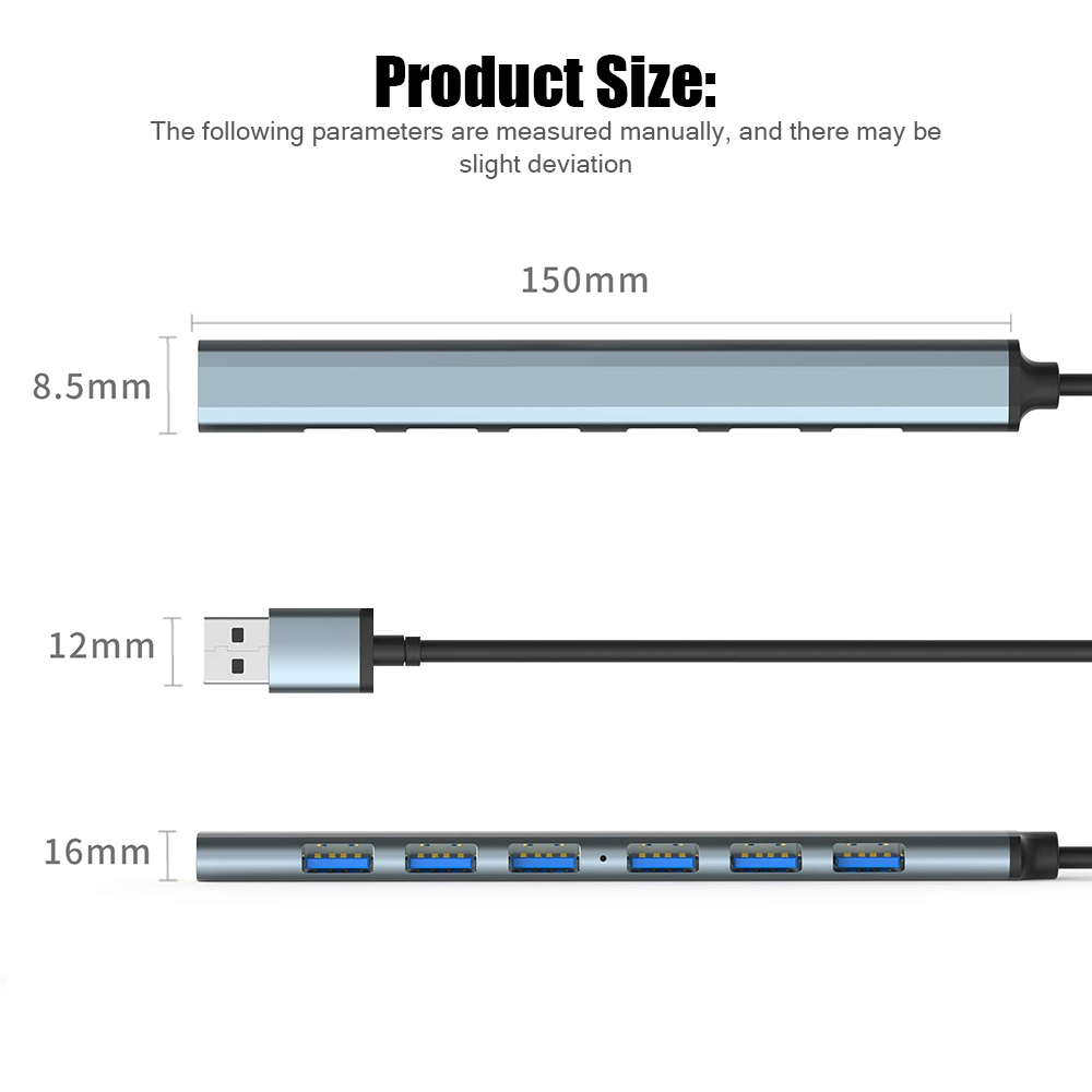 7 Port USB 3.0 Hub USB Hub Hig - Tech Accessories Pc ulasan dan harga