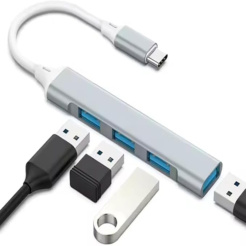 4-Port Multi-Splitter Type C H - Tech Accessories Pc ulasan dan harga