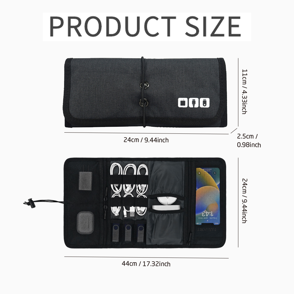 Tech Organizer Bag Cable Stora - Tech Office Accessories ulasan dan harga