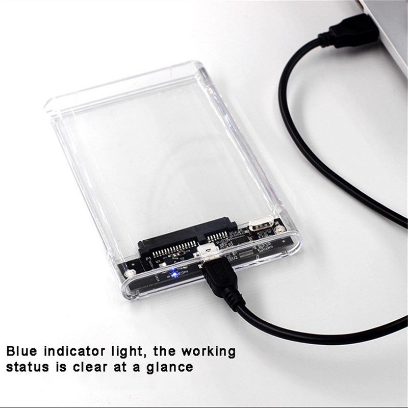 Transparent 2.5 Inch HDD Enclo - Portable Ssd Enclosure ulasan dan harga