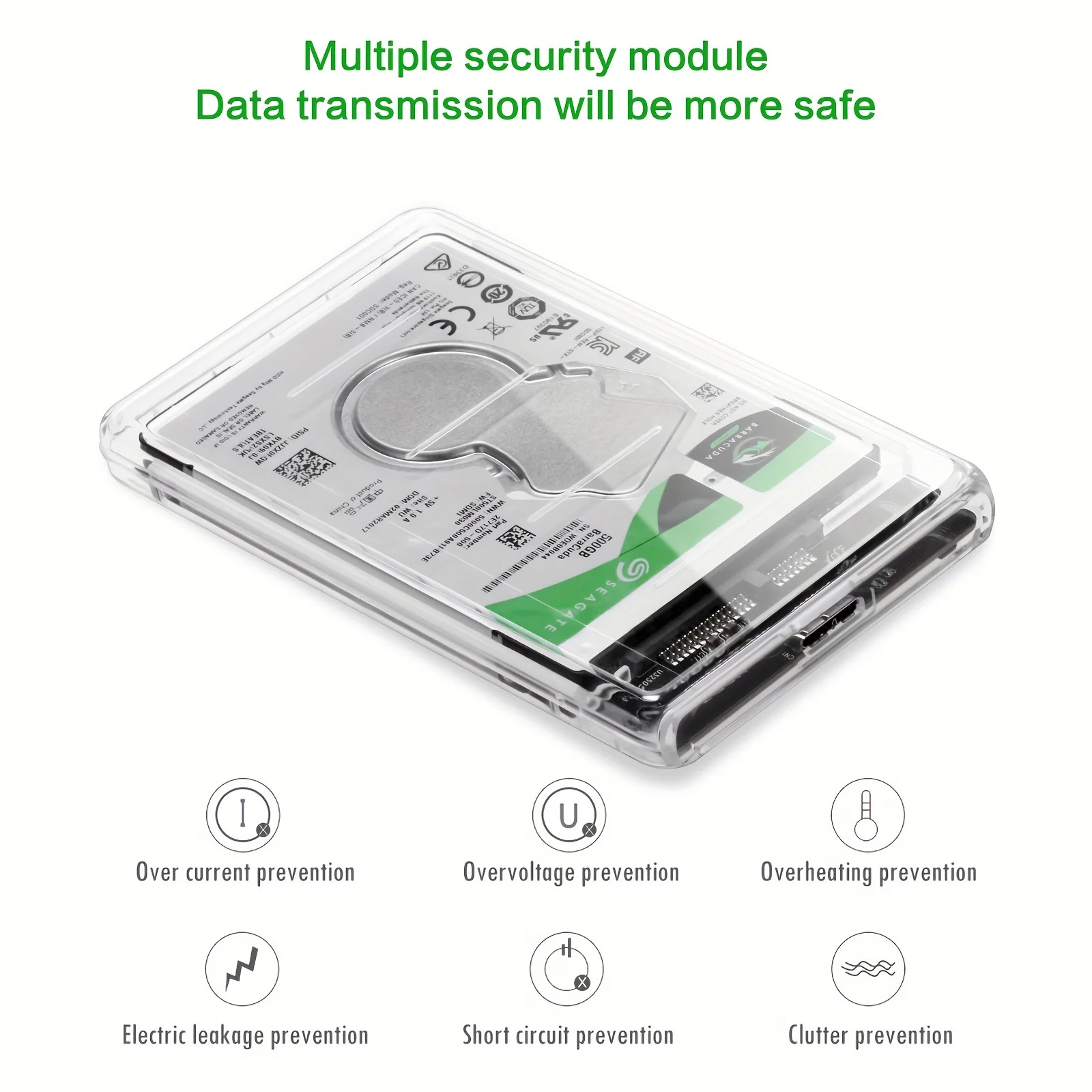 Transparent 2.5 Inch HDD Enclo - Portable Ssd Enclosure ulasan dan harga