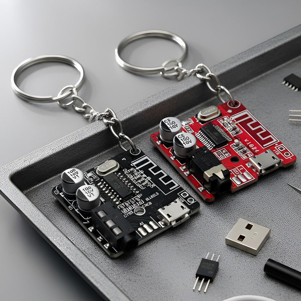 Retro Tech Aesthetic PCB and M - Tech Keychain Accessories ulasan dan harga