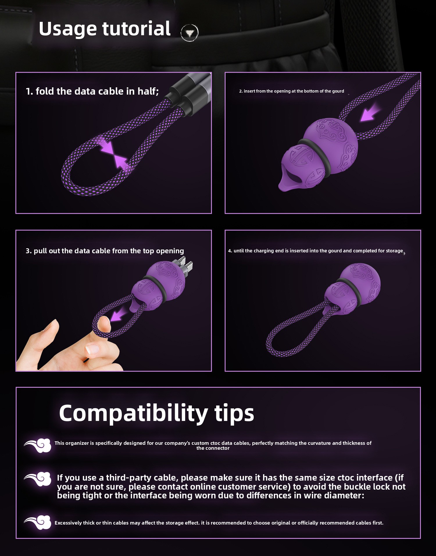 Portable Cable Organizer Keych - Tech Keychain Accessories ulasan dan harga