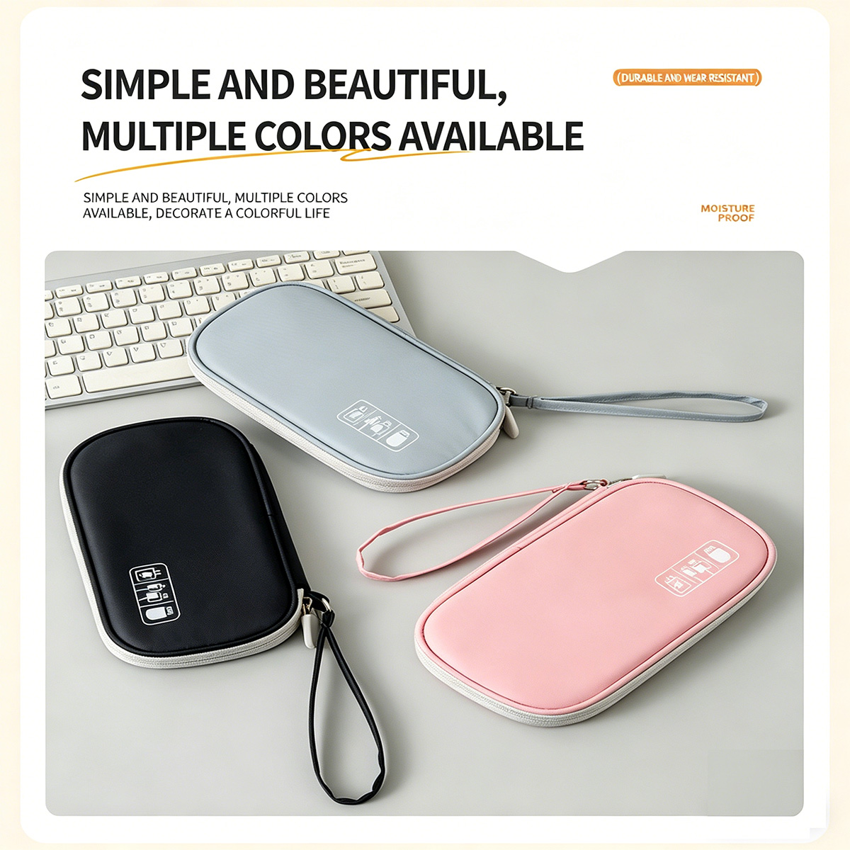Portable Cable Organizer Bag F - Tech Accessories Box ulasan dan harga