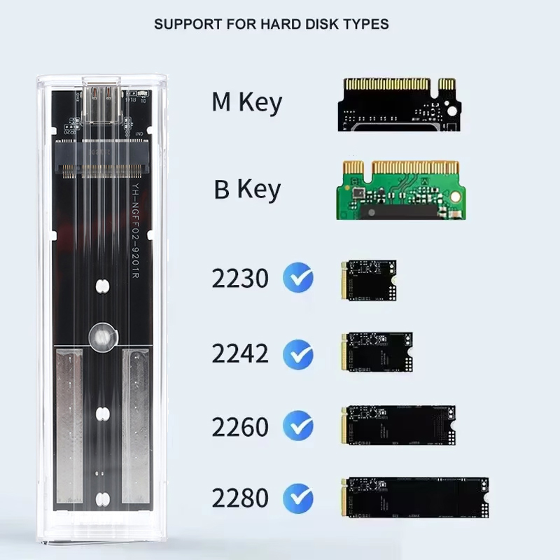 M.2 NVME PCIe Protocol NGFF SA - Portable Ssd Enclosure ulasan dan harga