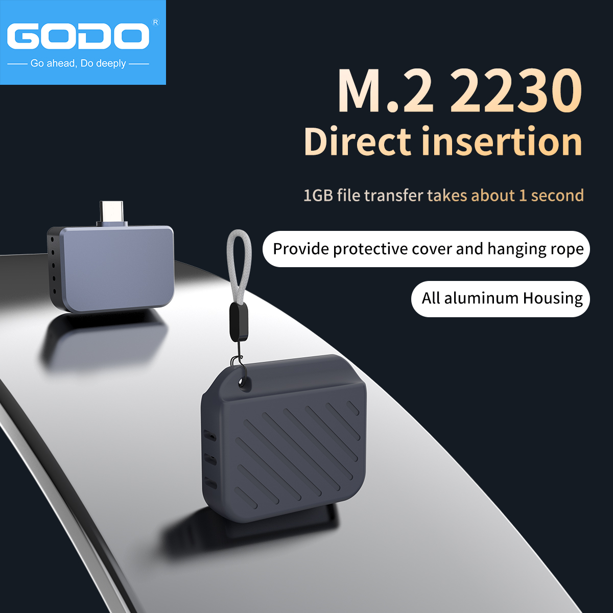GODO 2230 Type-C Plug & Play M - Portable Ssd Enclosure ulasan dan harga